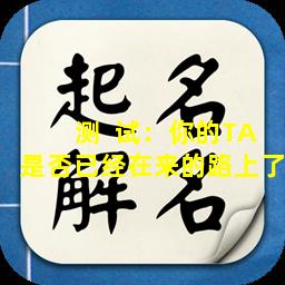 测  试：你的TA是否已经在来的路上了